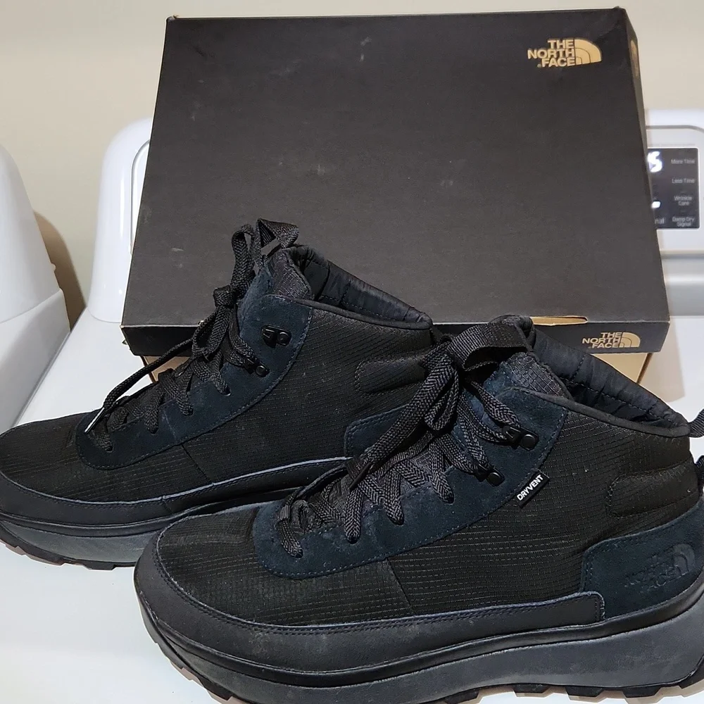 Men's The North Face Bergen Boots Waterproof Mid Men's 13 Black - Picture 5 of 16